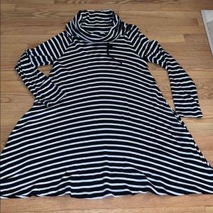 Lou & Grey Cowlneck Swing Dress